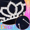 Kilshye Girls Princess Tiara Silver Rhinestone Tiaras Crystal Hair Accessories