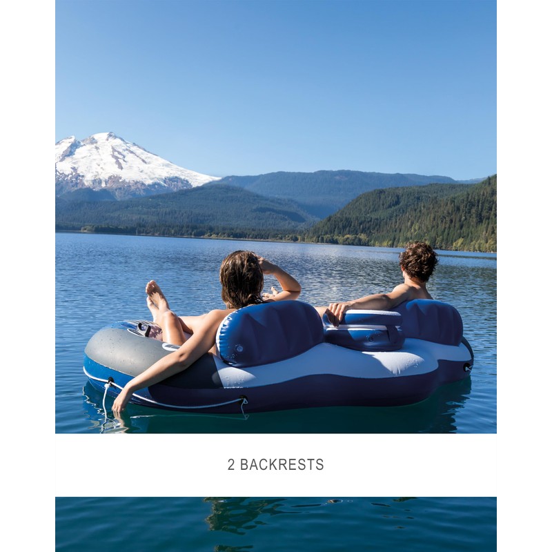 INTEX 58837EP River Run 2 Inflatable Floating Lounge: Comfortable Backrests