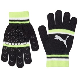 PUMA 041798 Fitness Training Gloves, Cat Logo, Magic Gloves, 23 Autumn Winter Colors Puma Black/Fiji Light (05)