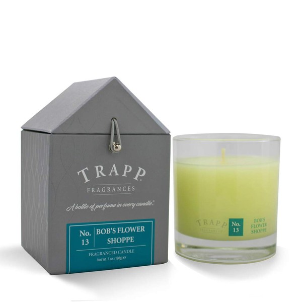 Trapp Candle No. 13 Bob's Flower Shoppe Candle, 7oz Candle, Signature Home Collection, 50 Hours – Designer Aromatherapy Candle, Floral Scented Candle, Luxury Candle with Fragrant Scent