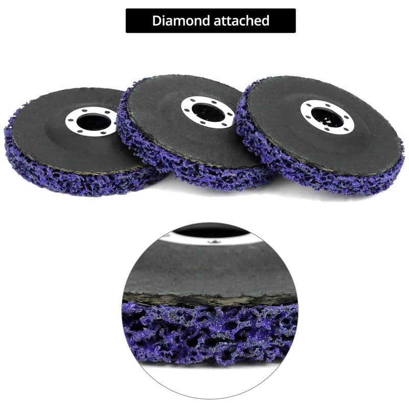 QWORK 4-1/2" x 7/8'' Stripping Discs Rust Remover Wheel -