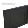 Pemberly Row Full Modern Rubberwood and MDF Headboard in Black