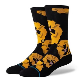 Stance, Unisex, Poppyland Crew, Black, Large