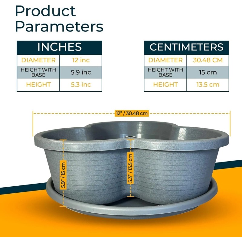 SunVara Planter Strawberry Vertical Stackable Tower 5 Tier Herb Outdoor