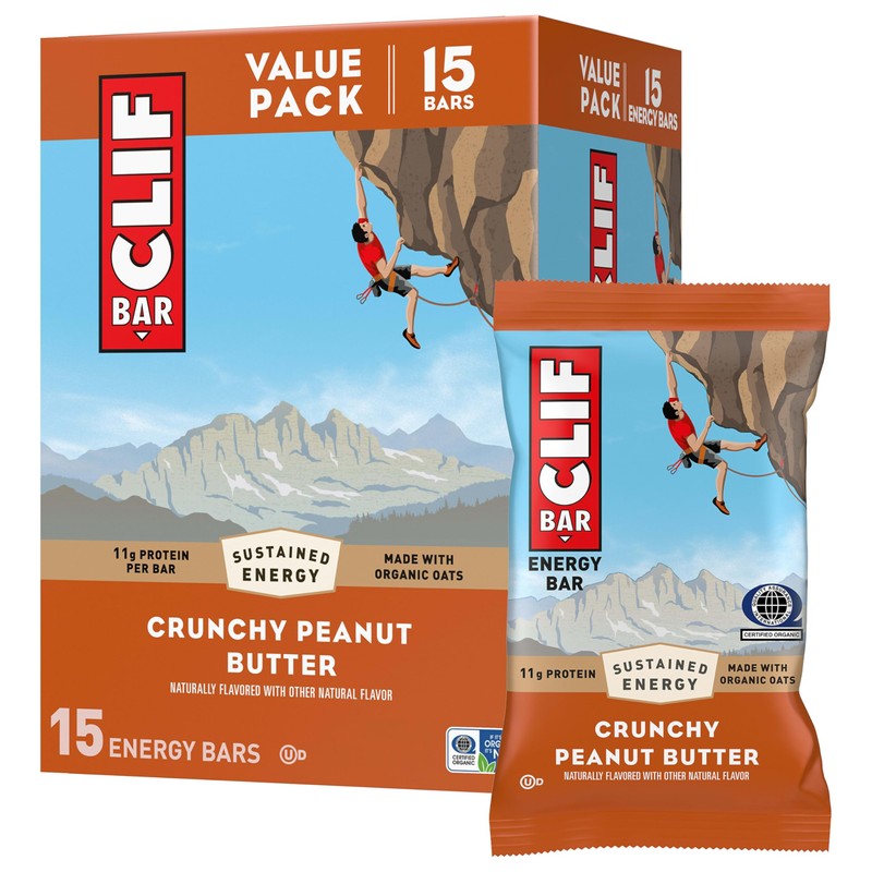 CLIF BAR - Energy Protein Bars - Crunchy Peanut Butter