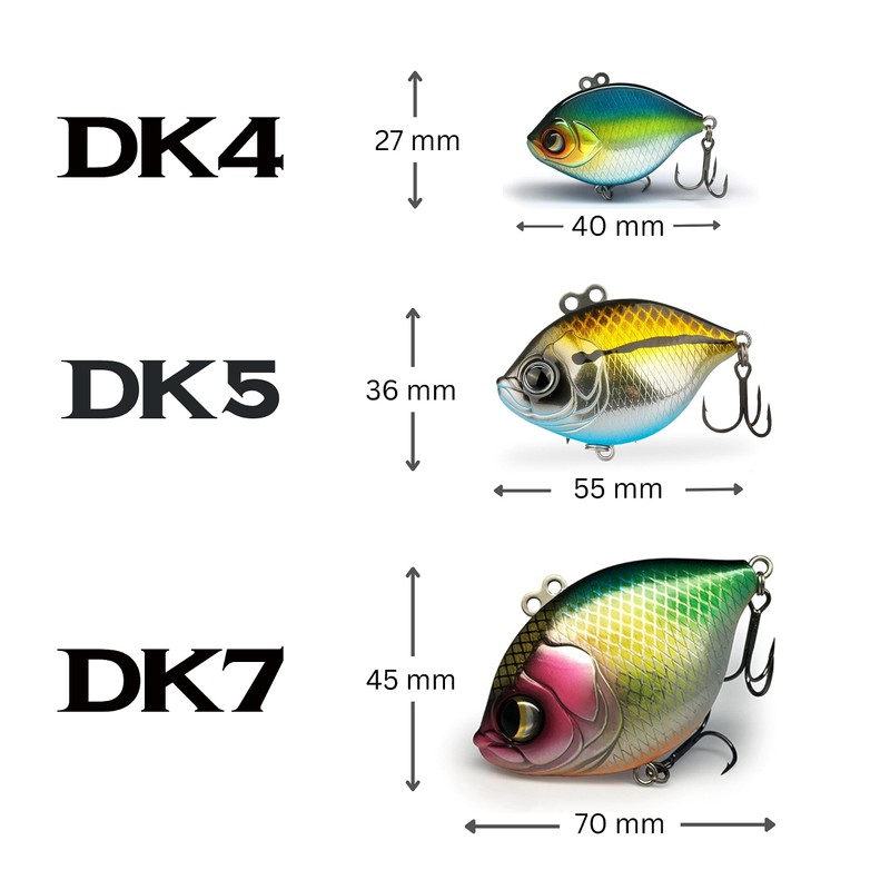 Lurefans Crankbait DK5 Purple Wakasagi #22