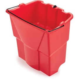 Rubbermaid Commercial Products Dirty Water Bucket for WaveBrake 2.0 35 Qt. Mop Bucket System, 18-Quart Capacity, Red, 14" x 9.8" x 15.2"