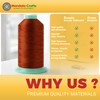 Mandala Crafts Bonded Nylon Sewing Thread, 1500 Yard Size #69