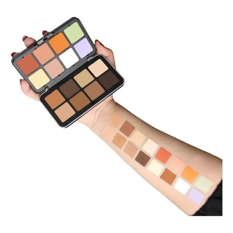 Corrector Iluminador 16 Shades Box, Sombra De Ojos Nose Eart
