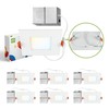 ASD 6 Pack LED Recessed Square Ceiling Light 4 Inch