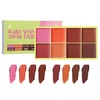 8 Color Cream Blush Palette, Matte Blush, Fine and Smooth