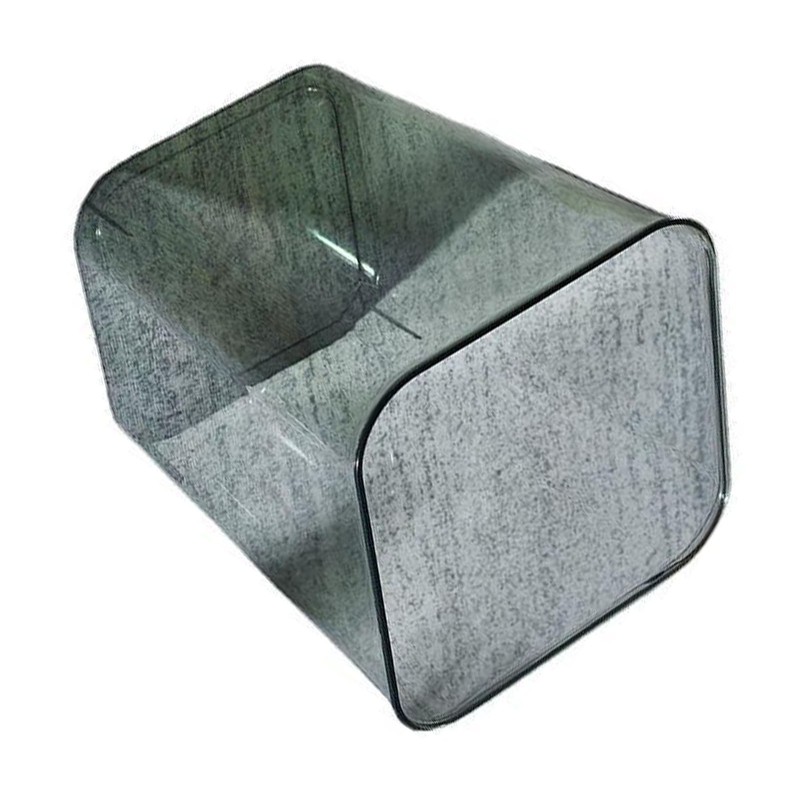 Open Waste Basket Acrylic Transparent Large Capacity Multifunctional Garbage Container