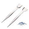 TEHAUX 2sets Professional Jewelry Tool Set Triangle Trays Tweezers Scoop