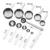 Stainless Steel Measuring Spoon Set 12-Piece, Metal Spoons with Clip