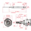 Heschen Pneumatic Slim Air Cylinder MAL 16-75 M5 Port 16mm