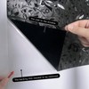 ConCus-T Total Blackout Window Privacy Film Tulip Engraving Window Decals,