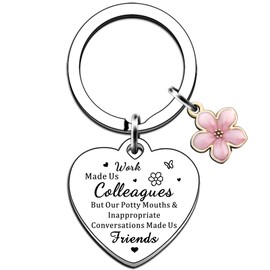 JMIMO Colleague Leaving Gifts Goodbye Gift for Coworkers Friends Boss Retirement Gifts Work Made Us Colleagues Keyring