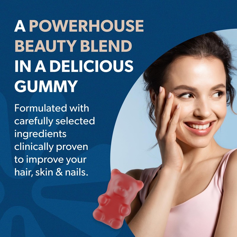 BIOMA Hair, Skin & Nails Beauty Gummies - Supports Growth