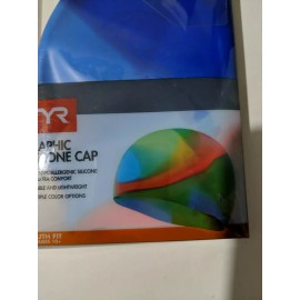 TYR 100% Hypoallergenic Silicone Lightweight  Junior Fit Swim Cap Age 10 + up