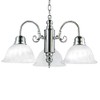 Yosemite Home Decor 1433-3SN Manzanita 3 Light Chandelier, Frosted White