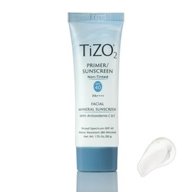 TIZO 2 Protector solar 100% mineral SPF40 sin color, textura sedosa y acabado mate 50g