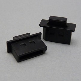 Techno Baines DSPCAPK-B1-6 Display Port Connector Caps (Black) 6pcs/Pack