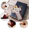 Onism 3Pcs Prayer quilt with cross inside,Mini Handcrafted pocket devotional,Portable