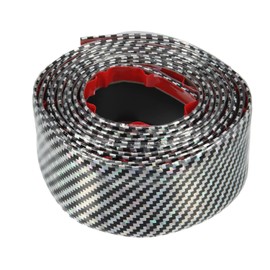 Universal Car Door Edge Guard Door Sill Protector, Automotive Anti-Collision Strip for Car Door Edge/Front and Rear Bumper/Door Sill Protector, Fits for Most Car, Carbon Fiber Pattern Black Gray