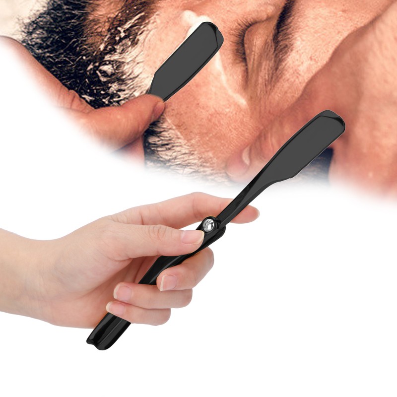 Professional Foldable Straight Edge Razor Barber Men's Shaving Razor Plating
