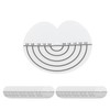 100Pcs Hair Heat Shield Guards with Scale Single Hole PVC