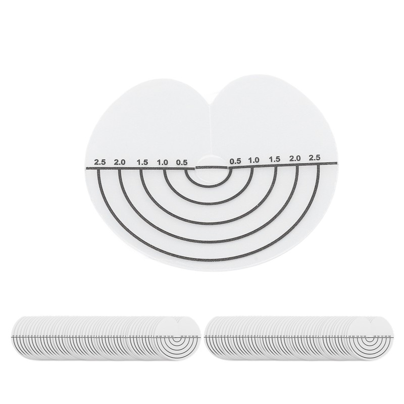100Pcs Hair Heat Shield Guards with Scale Single Hole PVC