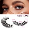 Veleasha Russian Strip Lashes DD Curl False Eyelashes Fluffy Wispy
