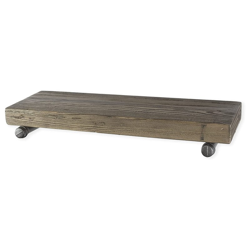 Rustic State Set of 4 Pipe Decor Industrial Shelf Brackets