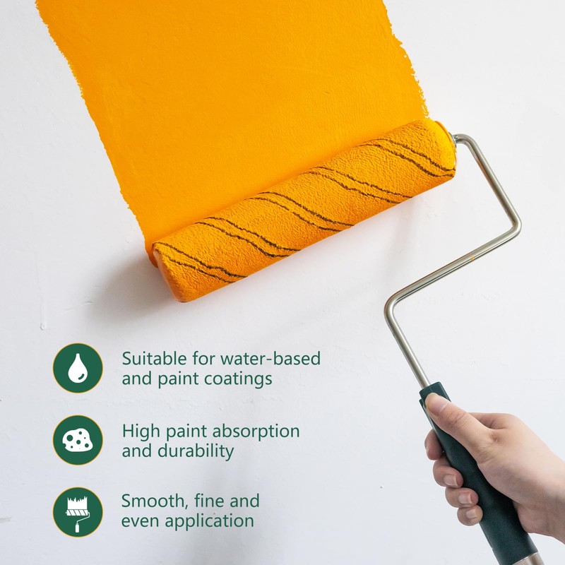 CoatPro Twools Paint Roller, 20 Pack Microfiber Paint Roller Covers