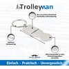 Trolleyman - Recycled Aluminium Shopping Trolley Remover - Keyring for