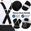 Heavy Duty X-Back Suspenders for Men – Adjustable Elastic Straps