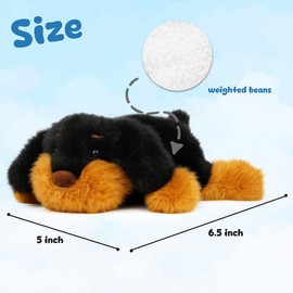 Mushymallow Adorable Plush Dachshund Dog Stuffed Animal Soft Stress Relief Plush Toy Cute Birthday Gifts for Boys Girls Kids Toddlers