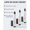 Erinde Impermeable Lápiz Cejas Líquido Natural Larga Duración