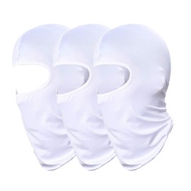 Pack of 3 Outdoor Sport Motorcycle Hat White Ski Mask Camouflage Airsoft Masks Sun Balaclava Cap