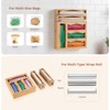 6 in 1 Storage Bag Organizer Kitchen Drawer, Bamboo Foil