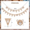 We Can Bearly Wait Banner - Bear First Party Decoration,Bear