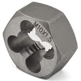 Utoolmart Hex Rethreading Die, M10 x 1.5 Pitch, Carbon Steel Thread Die, Hex Rethreading Die Machine Thread Die, Hexagon Taper Pipe Die