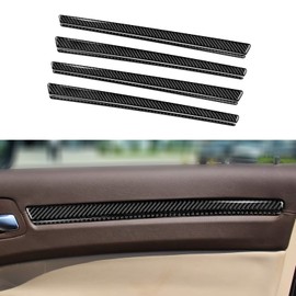 BRMYL Car 4 Doors Decor Decals for 2011-2023 Chrysler 300 / 300C / 300S / Limited/Touring/Base Accessories Carbon Fiber Interior Stickers