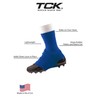 TCK Football Spat Cleat Covers (Royal, Medium)