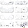 T-Shirt Ruler Guide - 8 Packs Alignment Tool for Vinyl