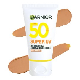 Protector Solar Superuv Toque Seco Tono Medio Garnier 40ml