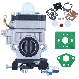 Mtanlo Carburetor for 52cc 49cc 43cc CG430 CG520 BC430 BC520 Brushcutter 52cc Carburetor Kit with 40-5 Carburetor Gasket, Input 15mm Carburetor, 2-Stroke Replacement