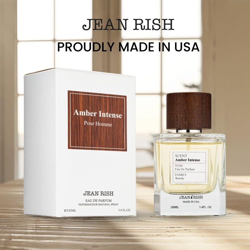 Jean Rish Amber Intense, Eau de Parfum for Men (3.4