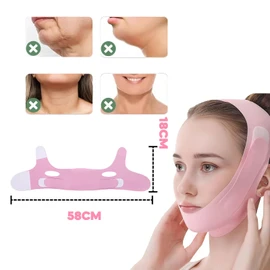 ZWWOGE V-Linienmaske,Gesichtslifting-Bandag,V shape face für Doppelkinn und schlaffe Gesichtshaut,Face Tape Lifting Gesicht,Doppelkinn-Reduzierer Gesichtsverschlankendes Band Doppelkinn-Entferner