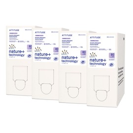 ATTITUDE Liquid Laundry Detergent Refill, EWG Verified, HE Compatible, Plant-Based & Vegan, Natural Laundry Soap, Lavender Scent, 80 Loads, 67.6 Fl Oz (Pack of 4)